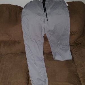 NWT Tillys RSQ Jeans Joggers Mens Small Gray Stretch Elastic Waist 28" inseam